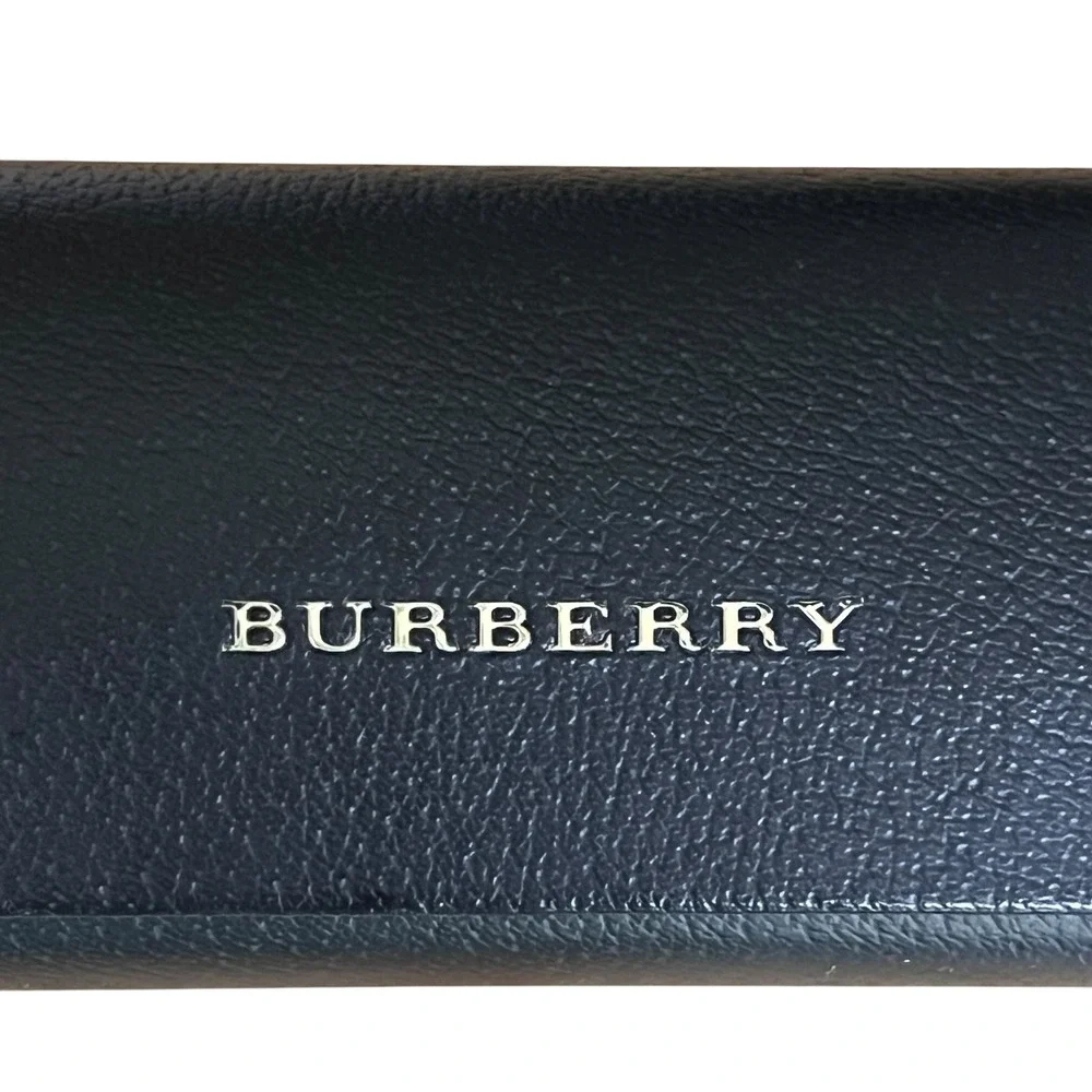 Burberry Leather Hard Shell Eyeglass Sunglass Case‎ Black Luxury Designer Optic